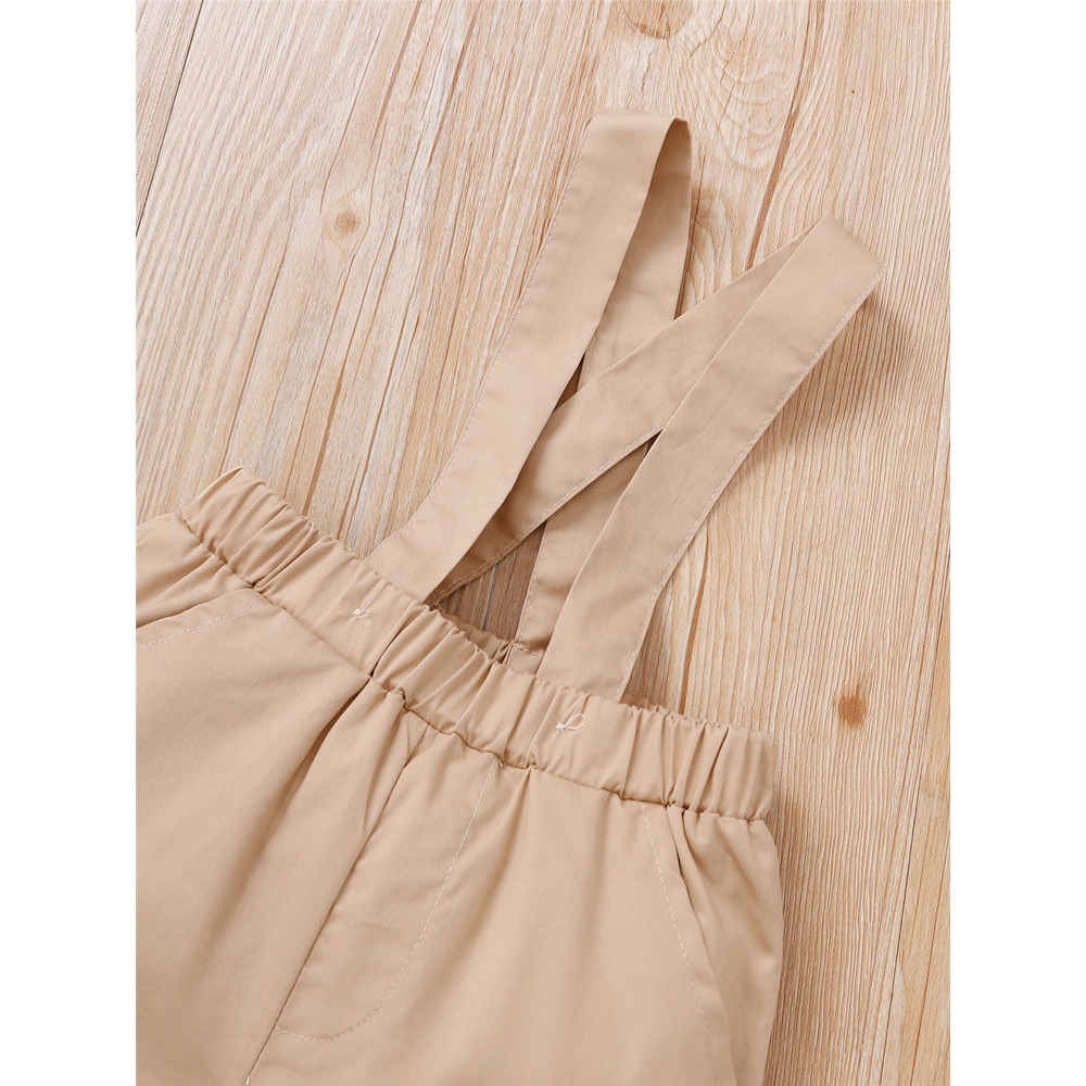 Set áo sơ mi tay ngắn kèm quần yếm MIKRDOO phong cách retro dành cho bé trai