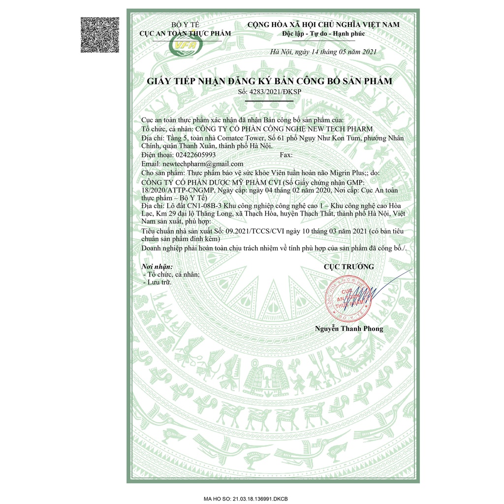 Migrin - Giúp giảm đau nửa đầu và thiếu máu não mãn tính