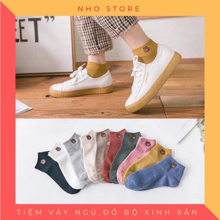 Tất nữ cổ ngắn 💛 bán chạy 💛tất cotton hình gấu chống hôi chân