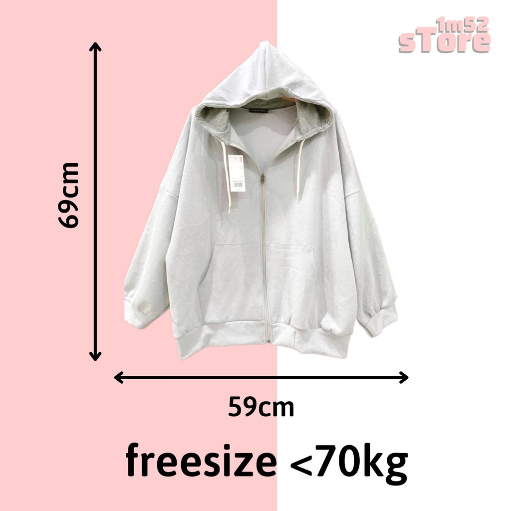 Áo khoác nữ hoodie nỉ trơn from rộng unisex mặc đôi đẹp giá rẻ G052 | BigBuy360 - bigbuy360.vn