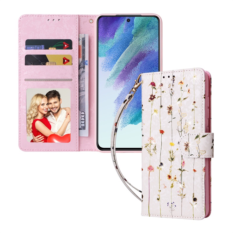 Ốp Điện Thoại Da Pu Mềm Dạng Ví Sang Trọng Cho Samsung Galaxy S22 Plus S21 Plus S22+ S21+ S20 FE 5G S21 FE S22 Ultra S21 Ultra