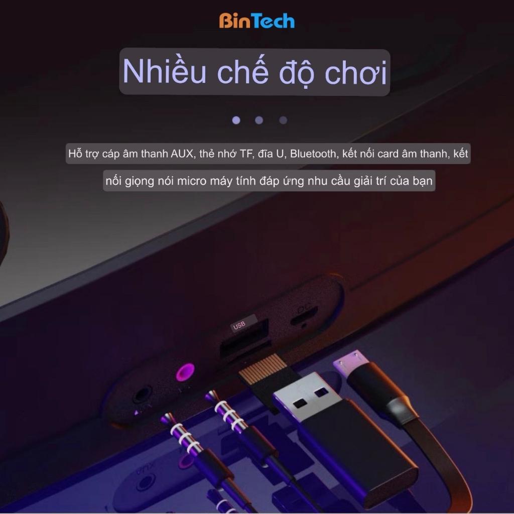 Loa bluetooth bass mạnh NR-555 BINTECH, loa nghe nhạc bluetooth công suất lớn, làm decor