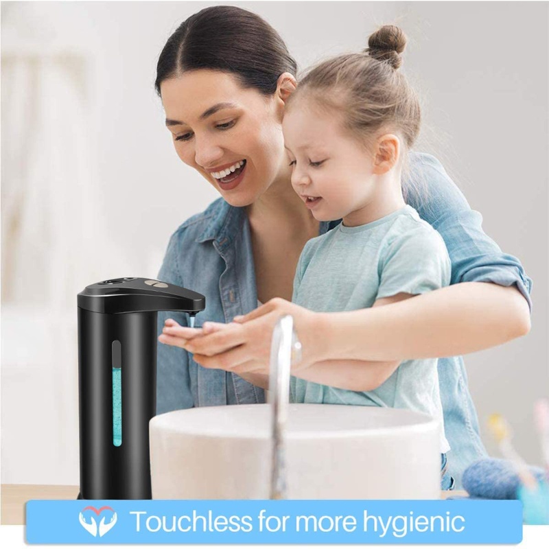 Bình Đựng Xà Phòng Cảm Ứng Thông Minh Bằng Thép Không Gỉ