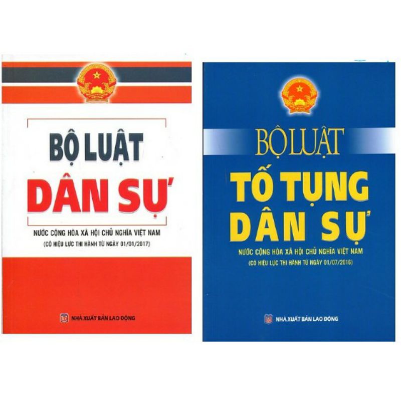 Sách. Combo Bộ Luật Dân Sự & Bộ Luật Tố Tụng Dân Sự