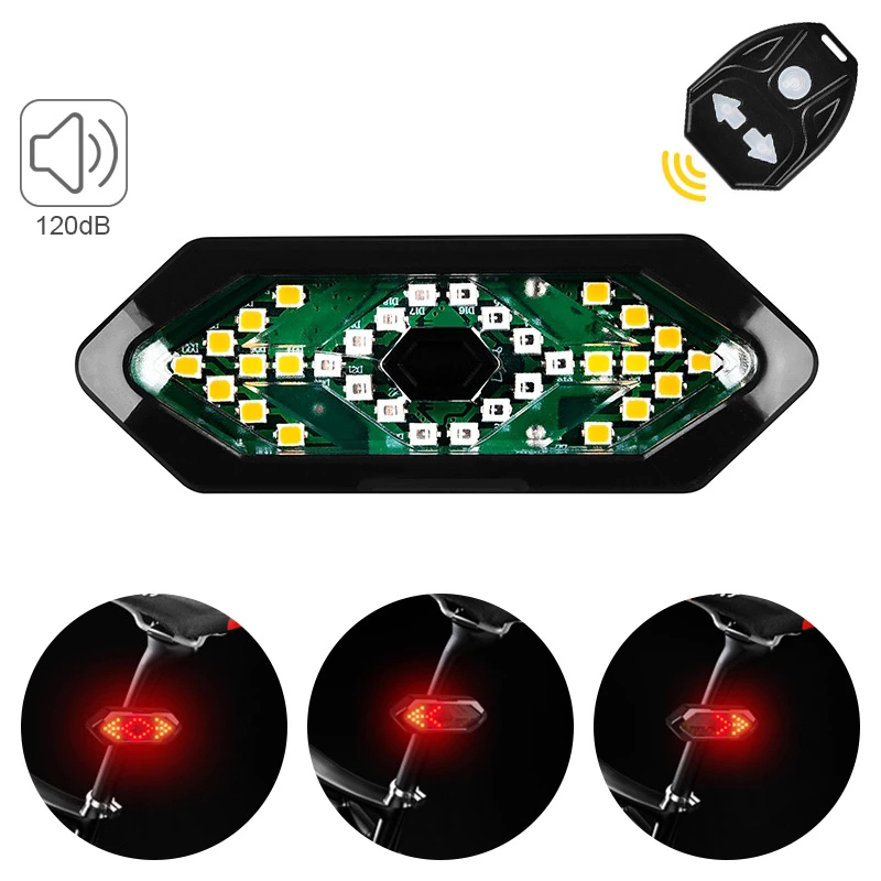 Đèn Led Tín Hiệu Chống Thấm Nước Cho Xe Đạp