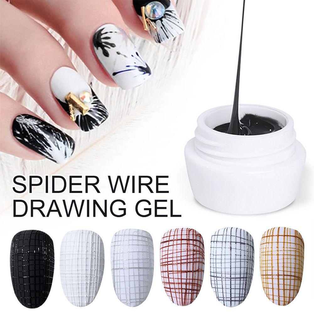 Sơn Móng Tay Gel UV Họa Tiết Nhện Nhiều Màu Sắc Độc Đáo