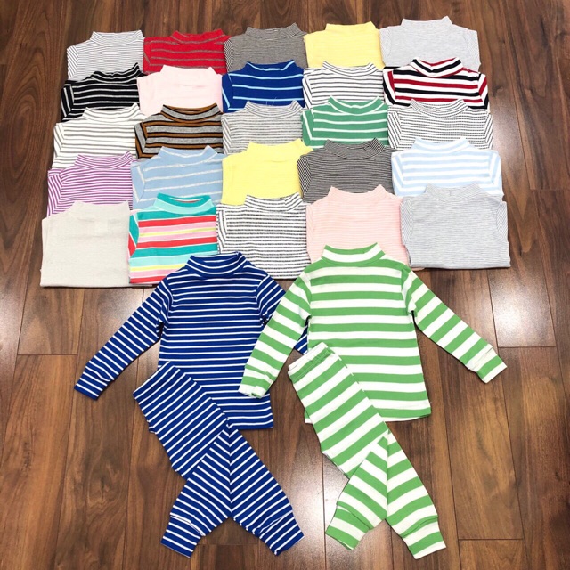Bộ cotton cổ 3 phân