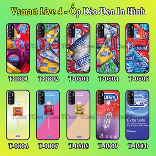 Ốp lưng Vsmart Live 4 dẻo đen in hình BCS Durex