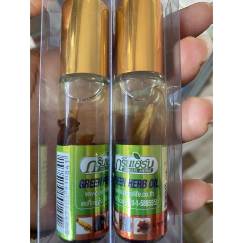Dầu Sâm Ginseng Green Herb Oil Thái Lan Lốc 12 chai