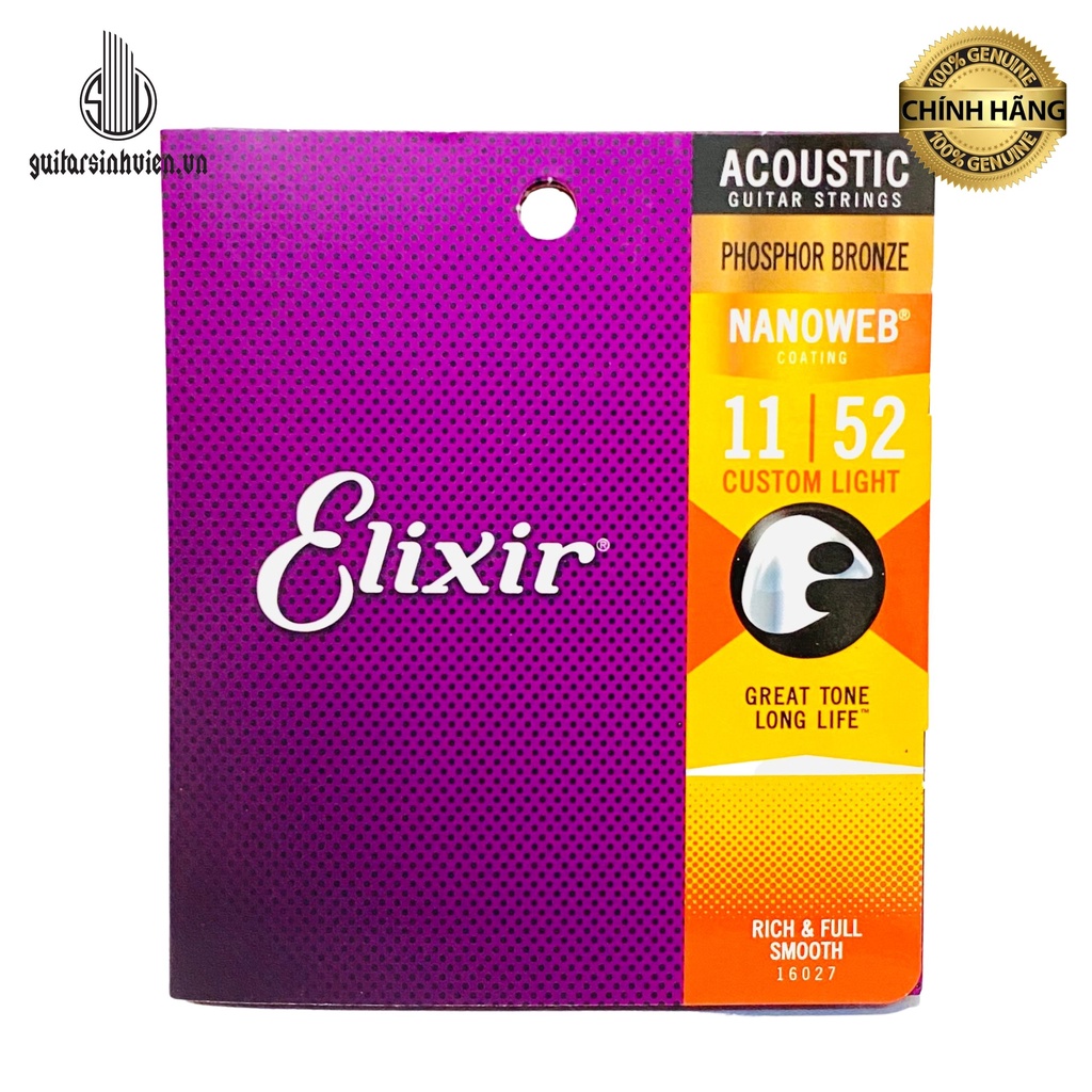 DÂY ĐÀN CHỐNG RỈ CAO CẤP ELIXER CHÍNH HÃNG