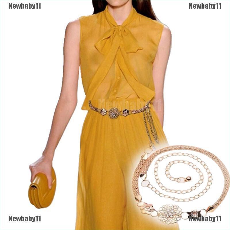 Thắt lưng dây xích bằng kim loại thanh lịch thời trang