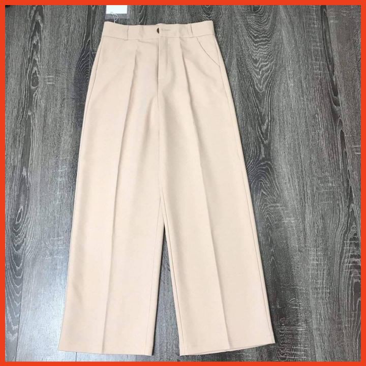 Quần ống rộng ⚡𝐅𝐑𝐄𝐄𝐒𝐇𝐈𝐏⚡ dáng suông năng động mát mẻ, Quần culottes dáng dài cạp cao dễ phối đồ | BigBuy360 - bigbuy360.vn
