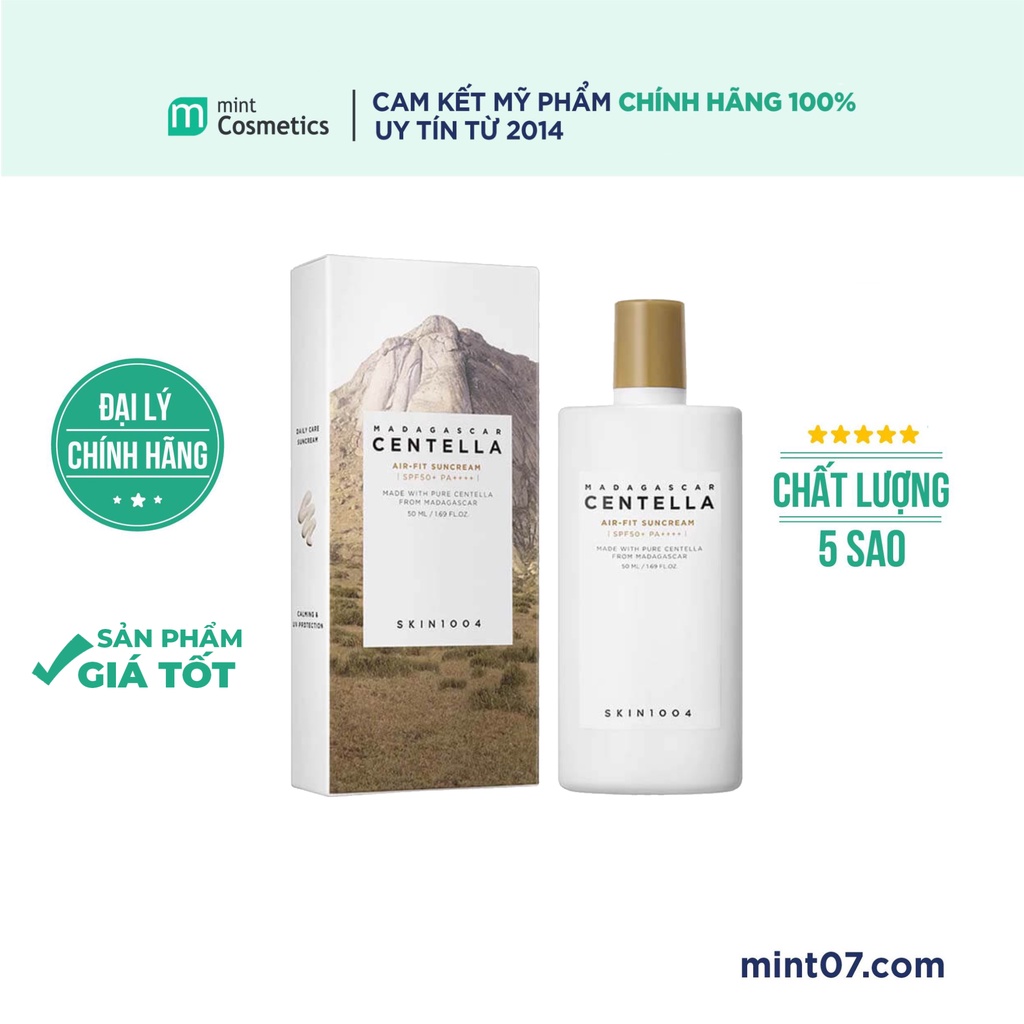 Kem Chống Nắng Skin1004 Madagascar Centella Air - Fit Suncream Spf50/Pa++++ 50 Ml