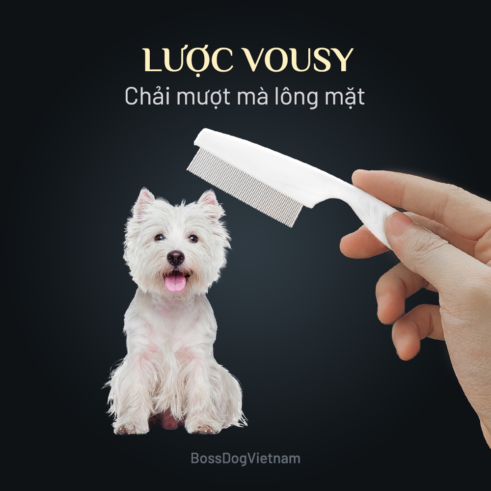 Lược chải lông chó mèo - Chải lông mặt cún BossDog