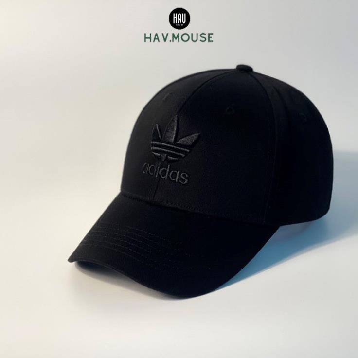 Nón lưỡi trai adidas xuất khẩu màu đen logo đen thêu cực ôm đầu cá tính full hộp dành cho cả nam và nữ !