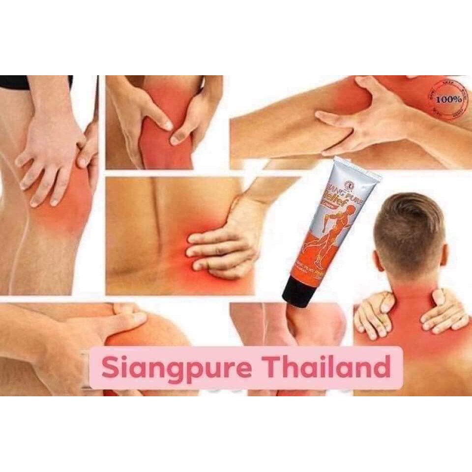 Gel Nóng Xoa Bóp Siang Pure Relief Thailand(30g)