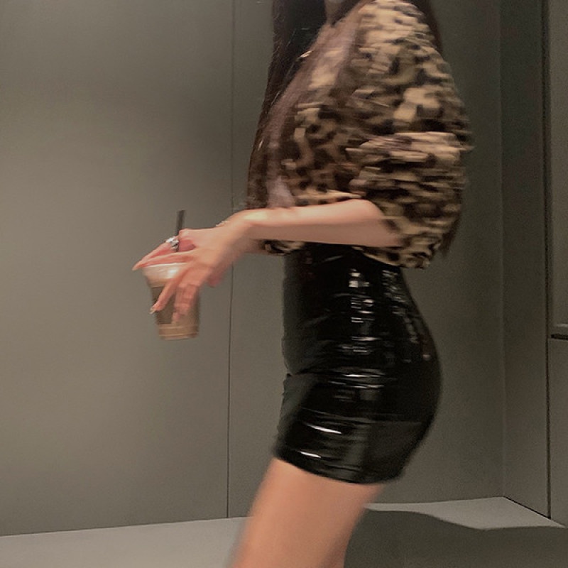 Chân Váy Ngắn Da PU Thiết Kế Quyến Rũ Thời Trang Mùa Hè Cho Nữ