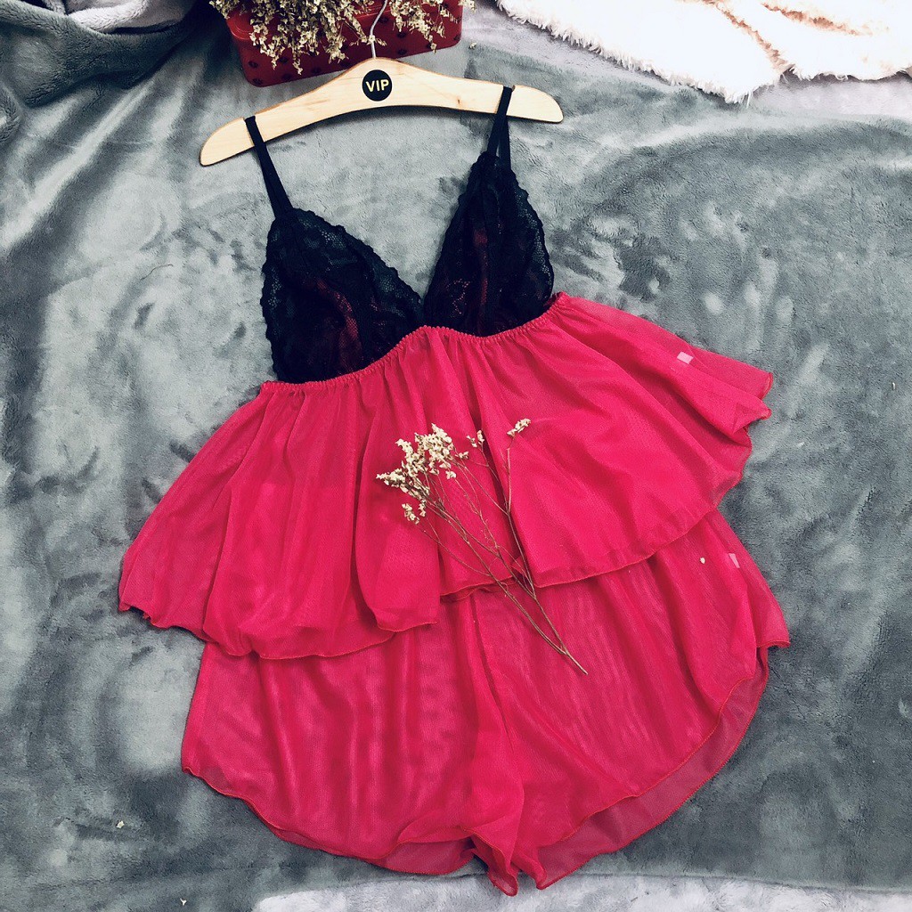 Đồ ngủ nữ lưới sexy Bigsize