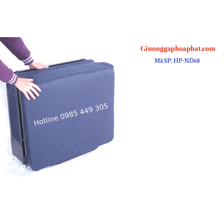 Giường gấp nâng đầu có bánh xe di chuyển rộng 66cm (GB65) | BigBuy360 - bigbuy360.vn