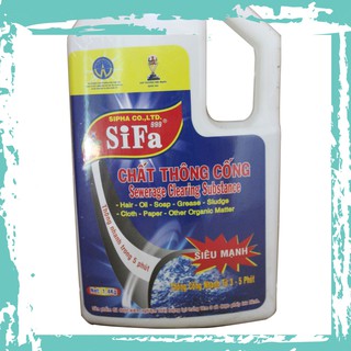 [Hàng cao cấp][Nhập HC1712 giảm 10%]Chất Thông Cống SIFA Cực Mạnh – Thông nhanh, chống tắc nghẽn