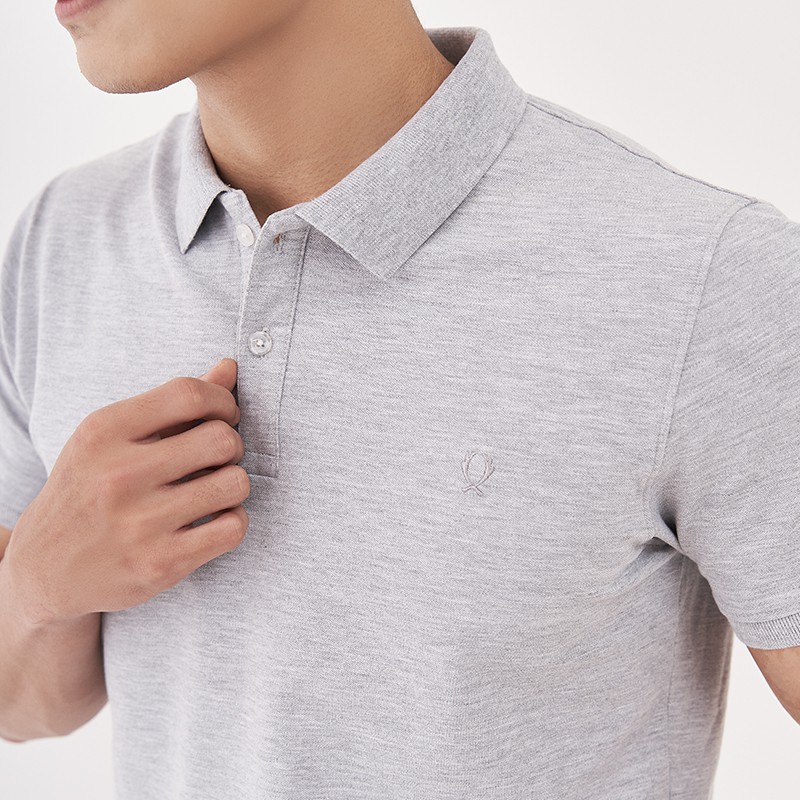 Áo Polo Nam Trơn Basic, Có Cổ Chất Cotton 100% Sợi Đan 40 Mát, Áo Phông Nam Thêu Logo Venisce Cao Cấp | BigBuy360 - bigbuy360.vn