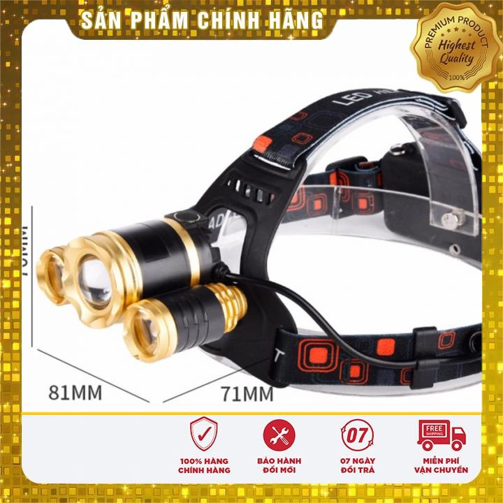 Đèn Pin 3 Bóng [ RẺ BẤT NGỜ ] Đèn Pin Đội Đầu 3 Pha Siêu Sáng - Tiện Lợi - Đa Tính Năng - Phù Hợp Cho Mọi Người Dùng | BigBuy360 - bigbuy360.vn