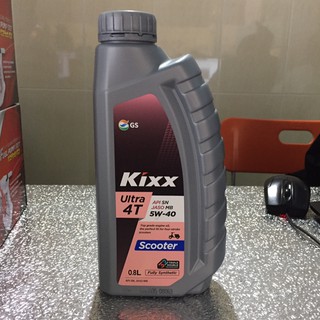 Dầu Nhớt Xe Tay Ga Kixx Ultra Scooter 5W40 tổng hợp (800ml - API SN)