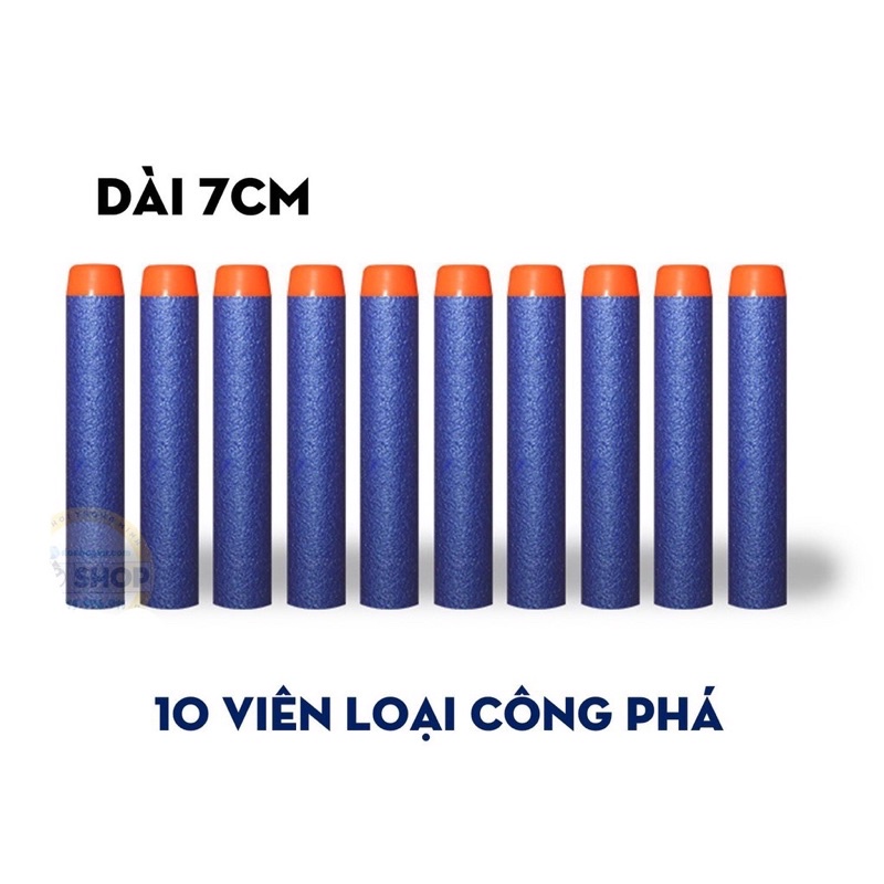 [HOT] Bộ 10 Que Đạn Bọt Xốp Mềm Dùng Cho Đồ Chơi Nerf đẹp an toàn cho bé