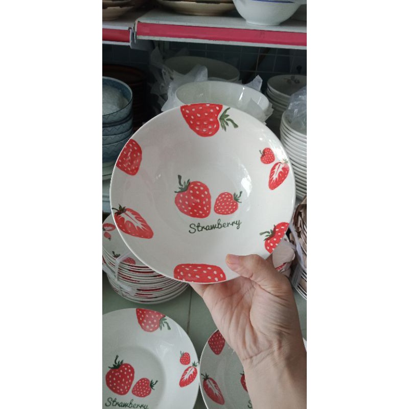 Dĩa Sâu Lồng Lớn và Nhỏ Trái Dâu Cực Cool
