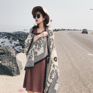 Khăn choàng cổ kết hợp chống nắng