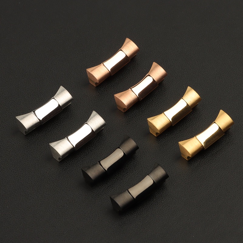 Set 2 Đầu Nối Cong Bằng Thép Không Gỉ 20mm Dành Cho Đồng Hồ Rolex Water Ghost and Daytona