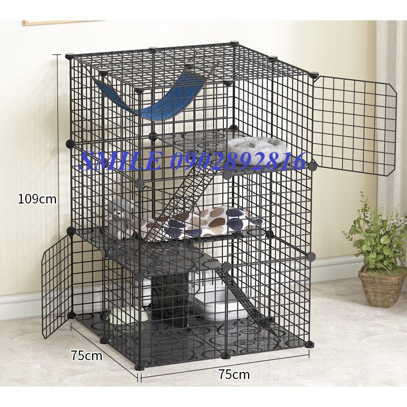 [TẶNG VÒNG CỔ] COMBO CHUỒNG, LỒNG LOẠI LỚN LƯỚI THÉP DÀNH CHO CHÓ MÈO THÚ CƯNG ĐA NĂNG