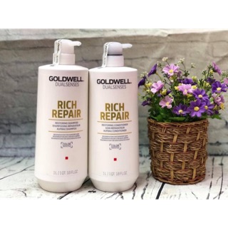 Combo Gội Xả siêu chữa trị Rich repair Goldwell 1000ml