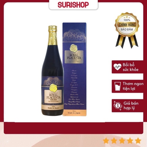 Tinh Chất Nhau Thai Bổ Sung Collagen Royal Placenta 500000mg Nhật Bản 720ml Giúp Làm Đẹp Da Sáng Mịn