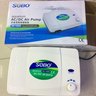 Máy sủi oxy tích hợp ắc quy chống cúp điện Sobo 10000