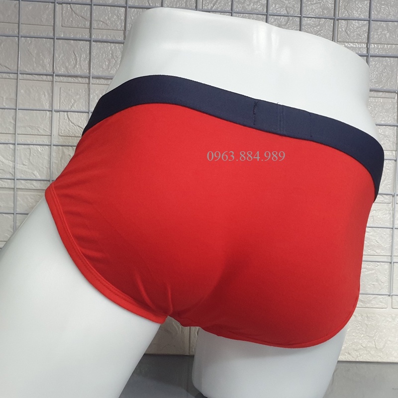 Quần lót nam dạng tam giác T.02 chất cotton cạp dệt nhiều màu chất lượng tuyệt vời- Ảnh, video shop làm