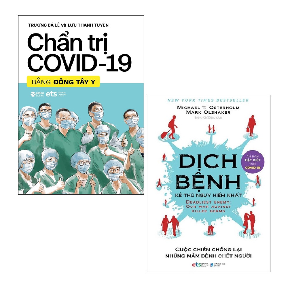 Sách Alphabooks - Combo: Chẩn Trị Covid-19 Bằng Đông Tây Y + Dịch Bệnh - Kẻ Thù Nguy Hiểm Nhất (2 cuốn)