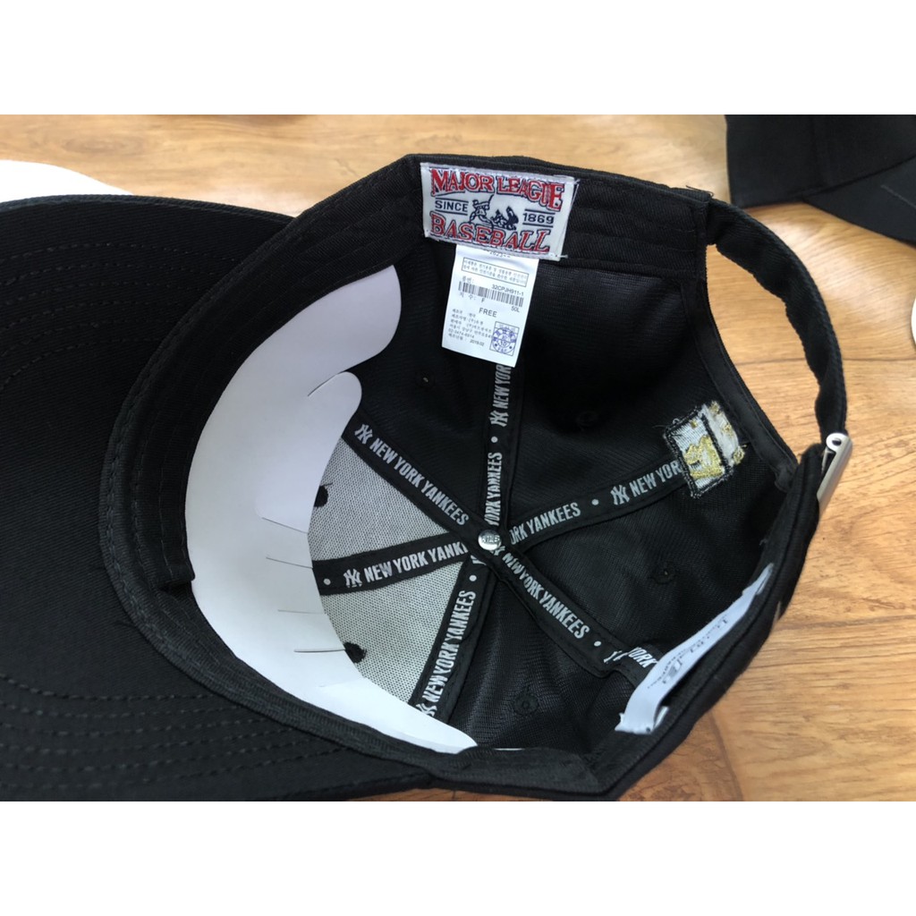 Mũ lưỡi trai Ny_logo thêu, lưỡi trai thêu đường chỉ sắc nét