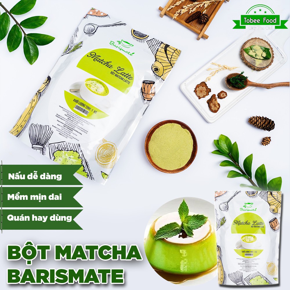 Bột trà xanh matcha latte barismate- thức uống bổ dưỡng - ảnh sản phẩm 1