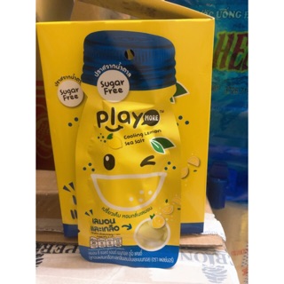 Hộp 12 gói kẹo play more vị chanh muối
