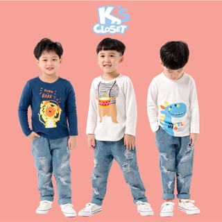 Áo Dài Tay Bé Trai (1-9 Tuổi) K's Closet E010TEF / E011TEF / E022TEF TM