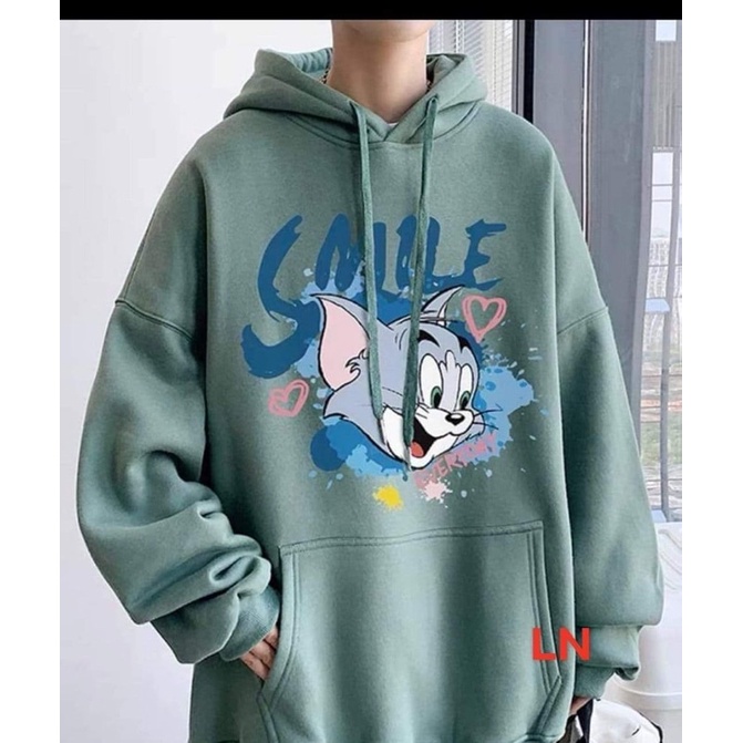 Áo hoodie mèo SMILER LN11