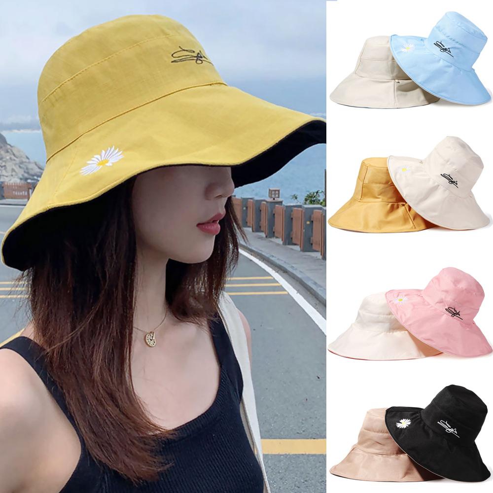 Nón Tai Bèo Hai Mặt Chống Tia UV Có Thể Gấp Gọn Tiện Dụng