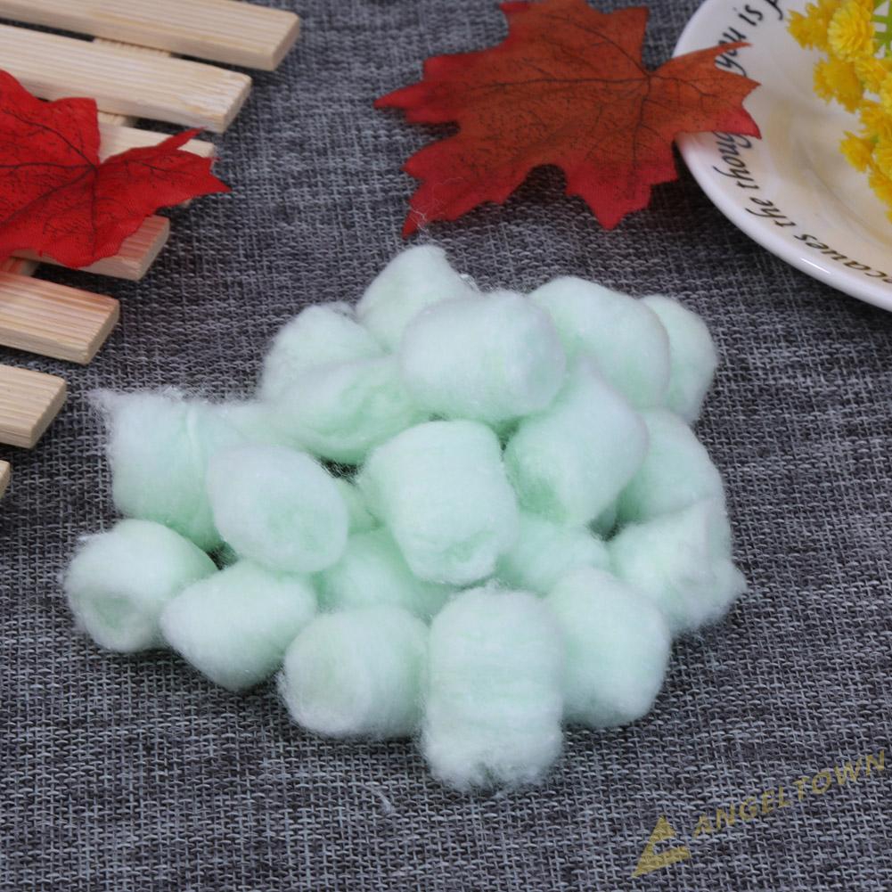 Set 100 quả bóng cotton nhiều màu sắc dễ thương dùng để giữ ấm chuột hamster