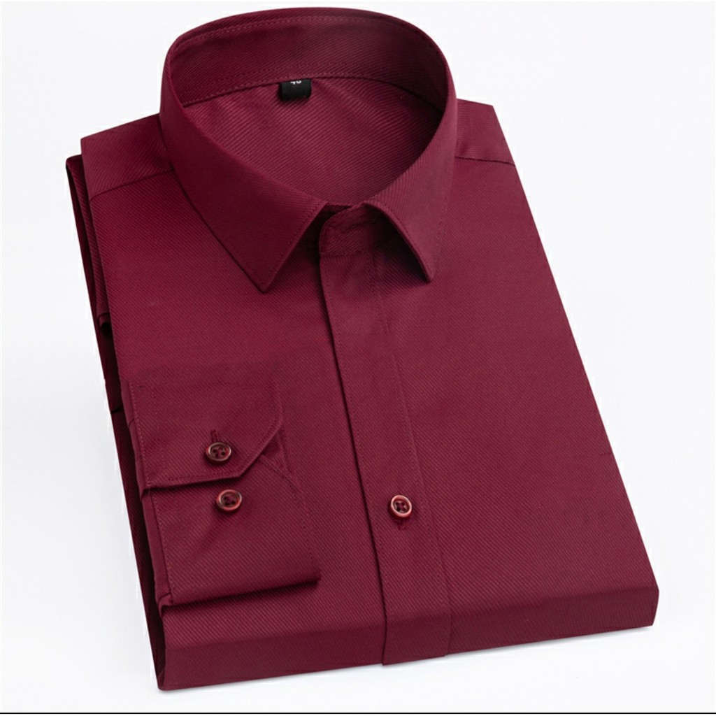 Áo sơ mi nam trơn ZM bigsize không xù, sơ mi nam Hàn Quốc trắng chống nhăn dáng ôm | BigBuy360 - bigbuy360.vn