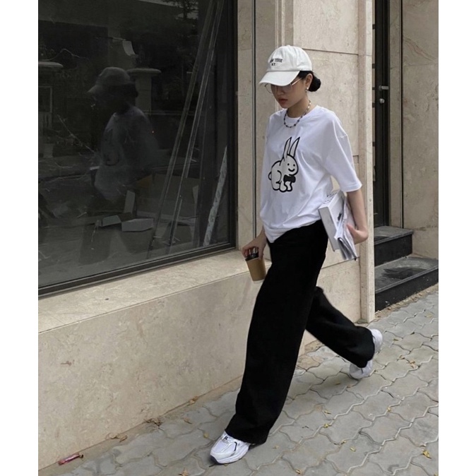 Sét áo thỏ nơ +quần ống rộng xuông PM11