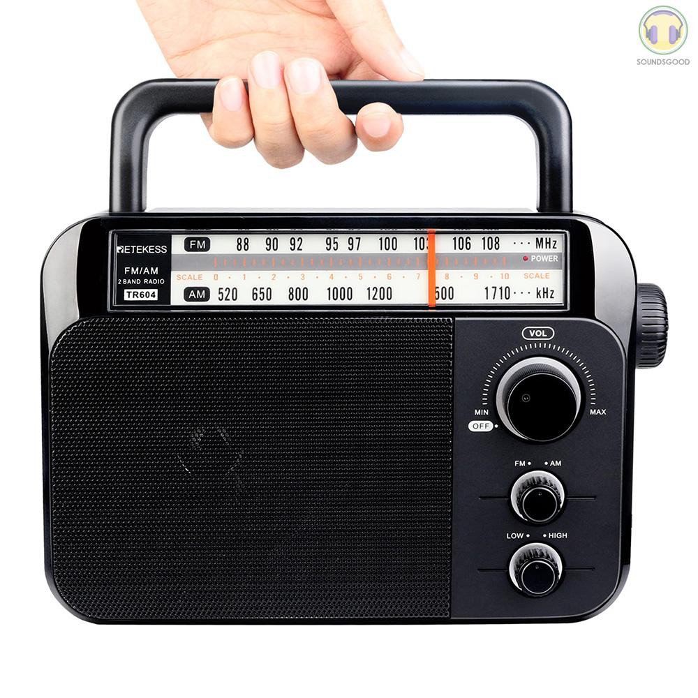 Đài radio TR604 AM / FM có thiết kế cầm tay hữu dụng