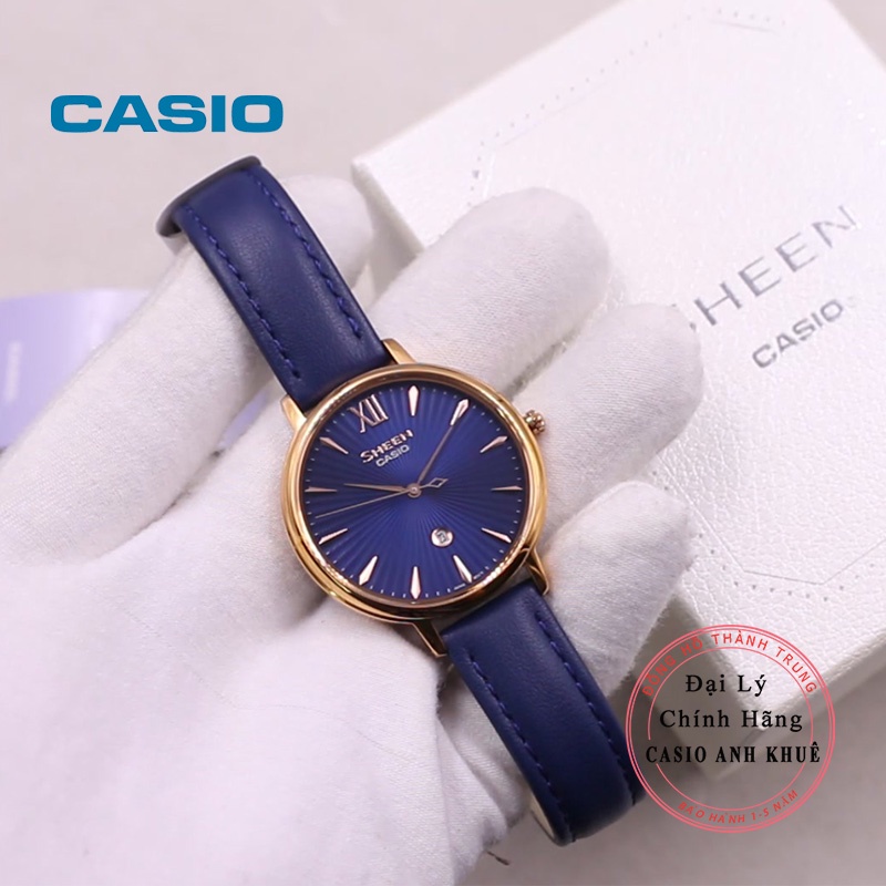 Đồng Hồ Casio Nữ Sheen SHE-4534PGL-2AUDF kính sapphire cao cấp