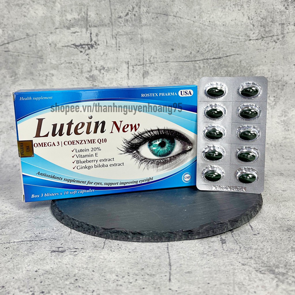 Viên uống bổ mắt LUTEIN NEW tăng cường thị lực, sáng mắt, đỡ mỏi mắt