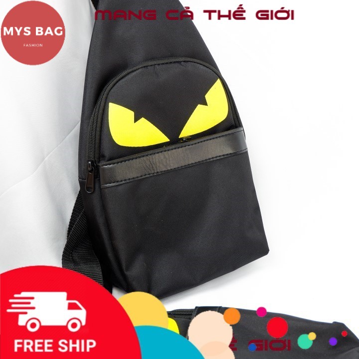 Túi đeo chéo nam Túi bao tử ( mắt vàng) Mys Bag